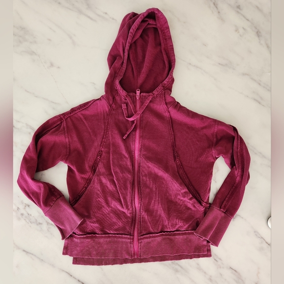 Free People Movement Only One‎ Cotton Hoodie Zip-Up Jacket - Picture 2 of 6